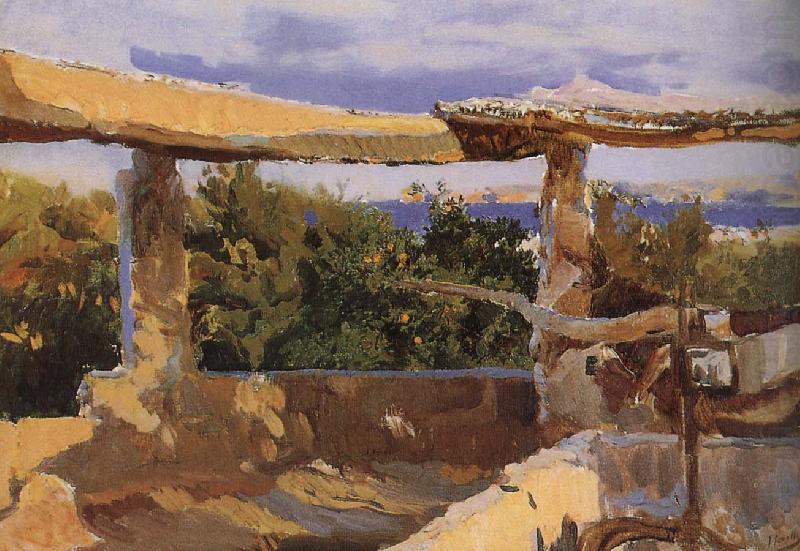 Joaquin Sorolla Harvey Asia waterwheel china oil painting image